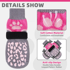 KOOLTAIL dog socks detachable-strap helps prevent socks from slipping.