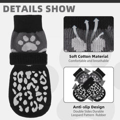 KOOLTAIL dog socks detachable-strap ensure secure, adjustable wear