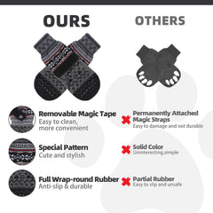 KOOLTAIL dog socks double-sided grip maintains traction even when twisted