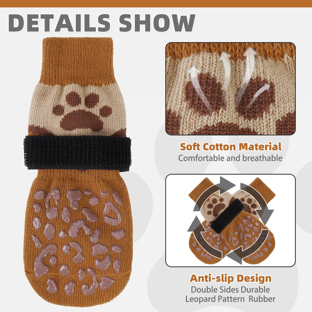 KOOLTAIL dog socks feature double-sided grip for extended anti-slip performance on slick surfaces
