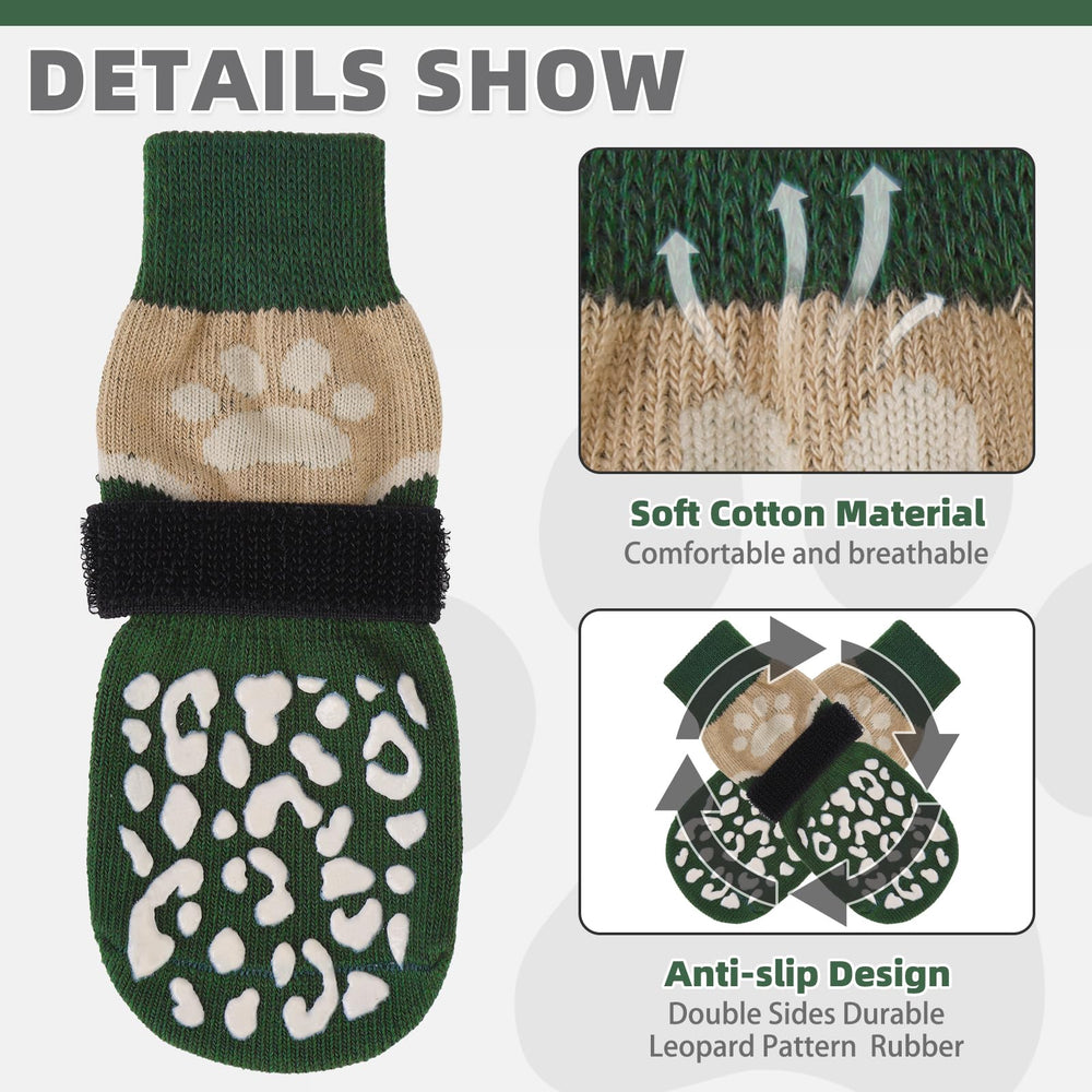 KOOLTAIL dog socks double-sided grip showcases traction on smooth surfaces