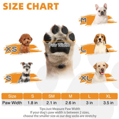 KOOLTAIL dog socks with dual-side silicone grip dots provide stable traction from every angle