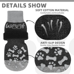 KOOLTAIL dog socks heat-cold-pavement use guards paws on hot and cold surfaces.
