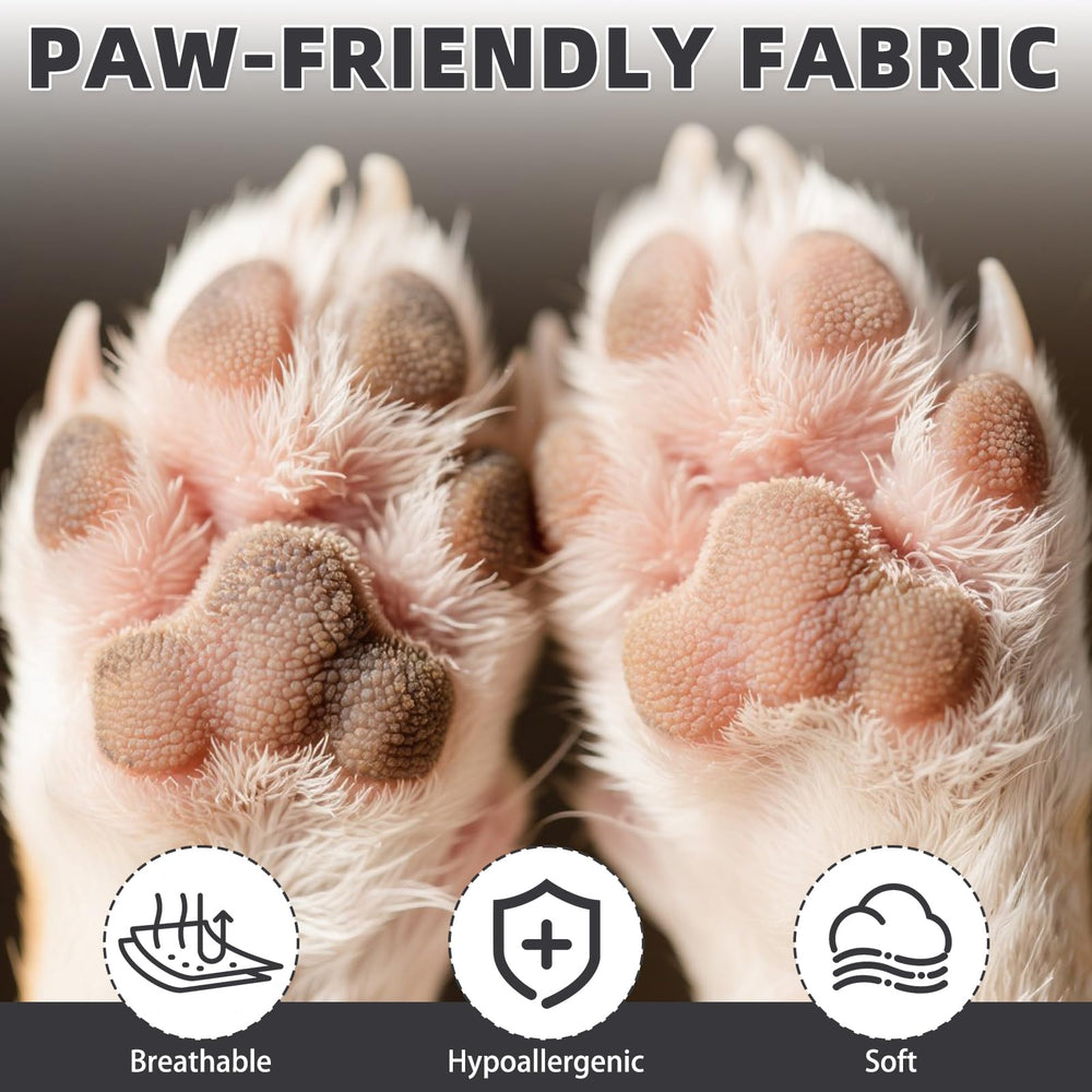 KOOLTAIL dog socks featuring non-slip grip soles for safe steps on wood floors.