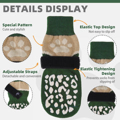 KOOLTAIL dog socks on paw deliver non-slip grip for safe hardwood floor walking
