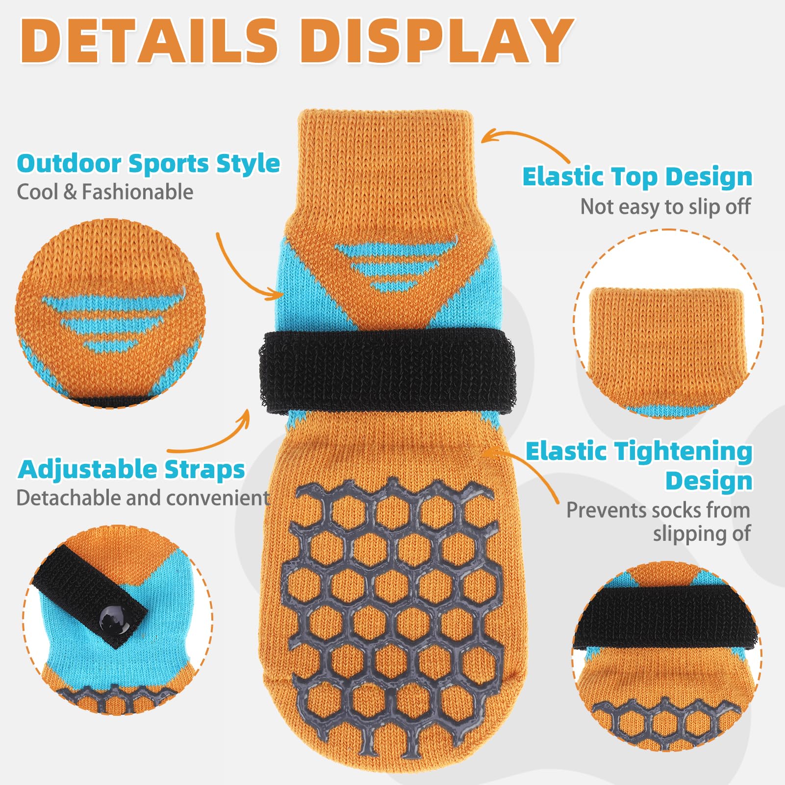 KOOLTAIL dog socks protective-paw-covering shields paws from stones and rough textures