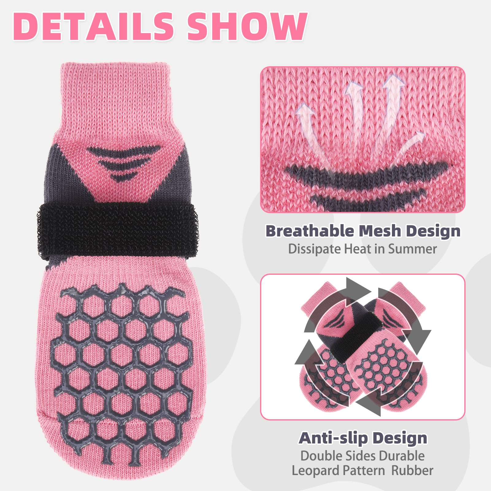 KOOLTAIL paw socks preventing furniture scratches and dog paw protection