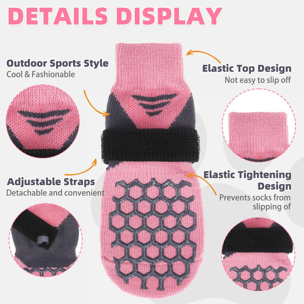 KOOLTAIL dog socks size chart reference helps find the precise paw fit.