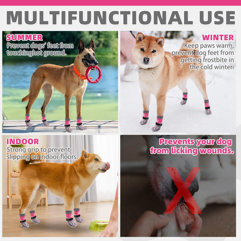 KOOLTAIL dog socks size-guide helps you pick the right fit.