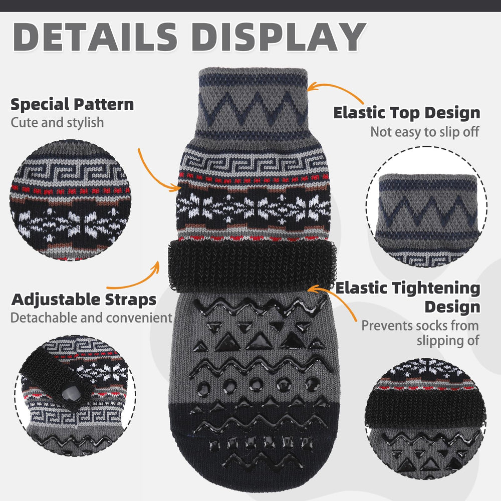KOOLTAIL dog socks soft breathable fabric keeps paws warm and comfortable