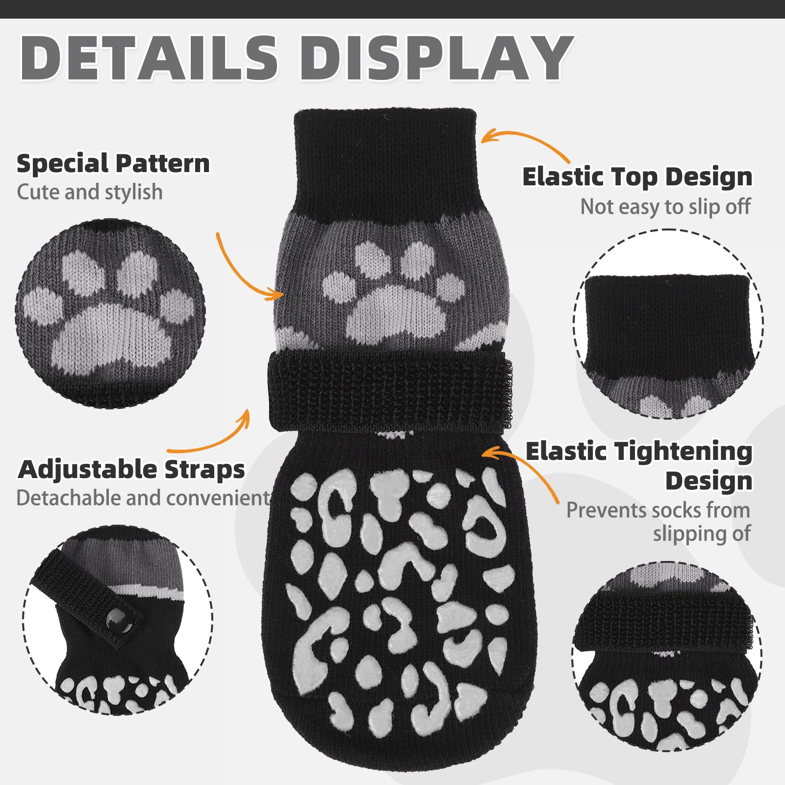 KOOLTAIL dog socks soft-breathable-fabric keep paws comfortable