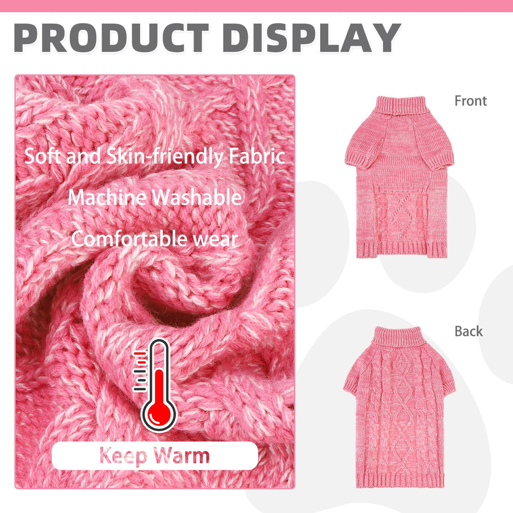 KOOLTAIL dog sweater leash hole design enables easy walking with harness.