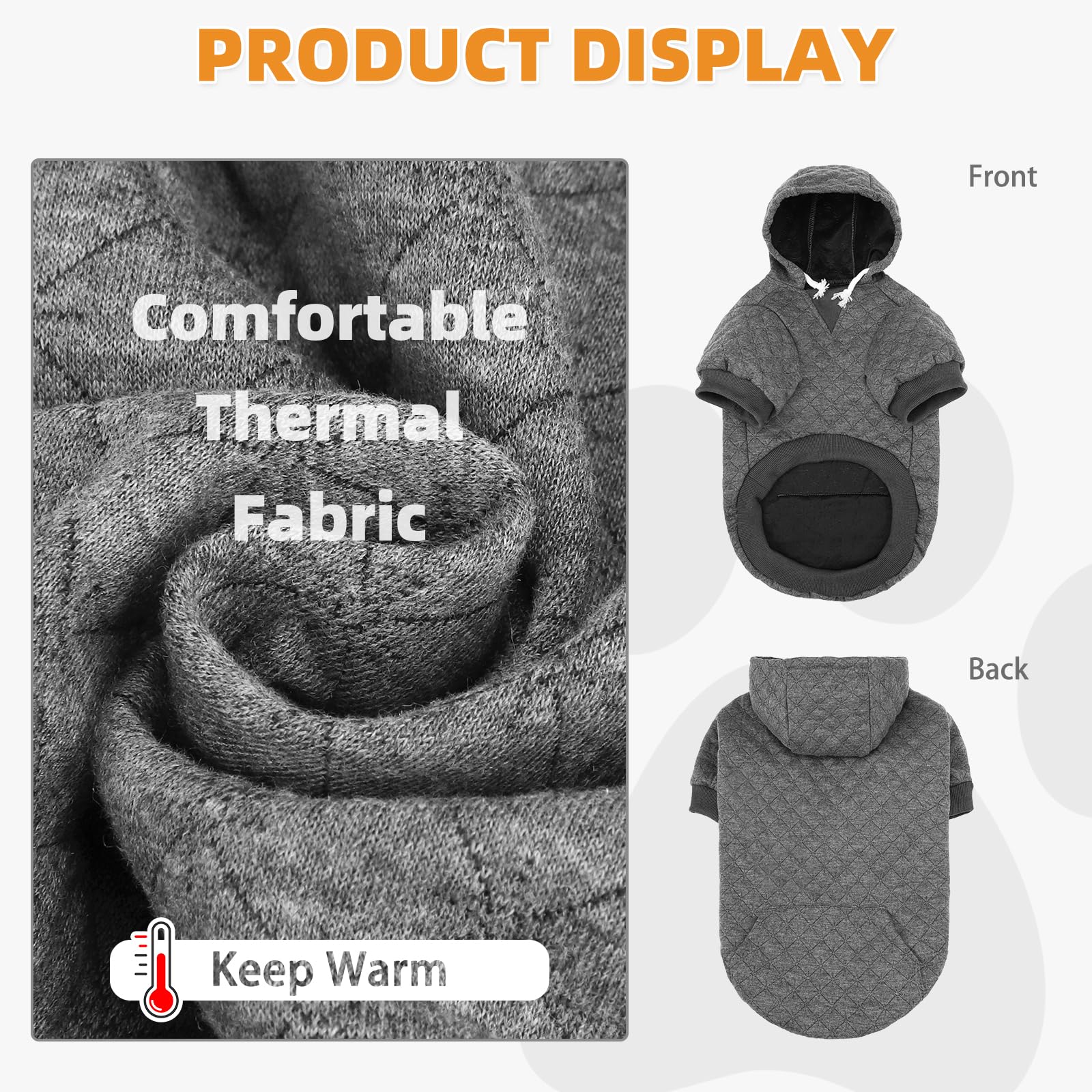 Kooltail dog sweater with pocket shows built-in storage for treats or toys