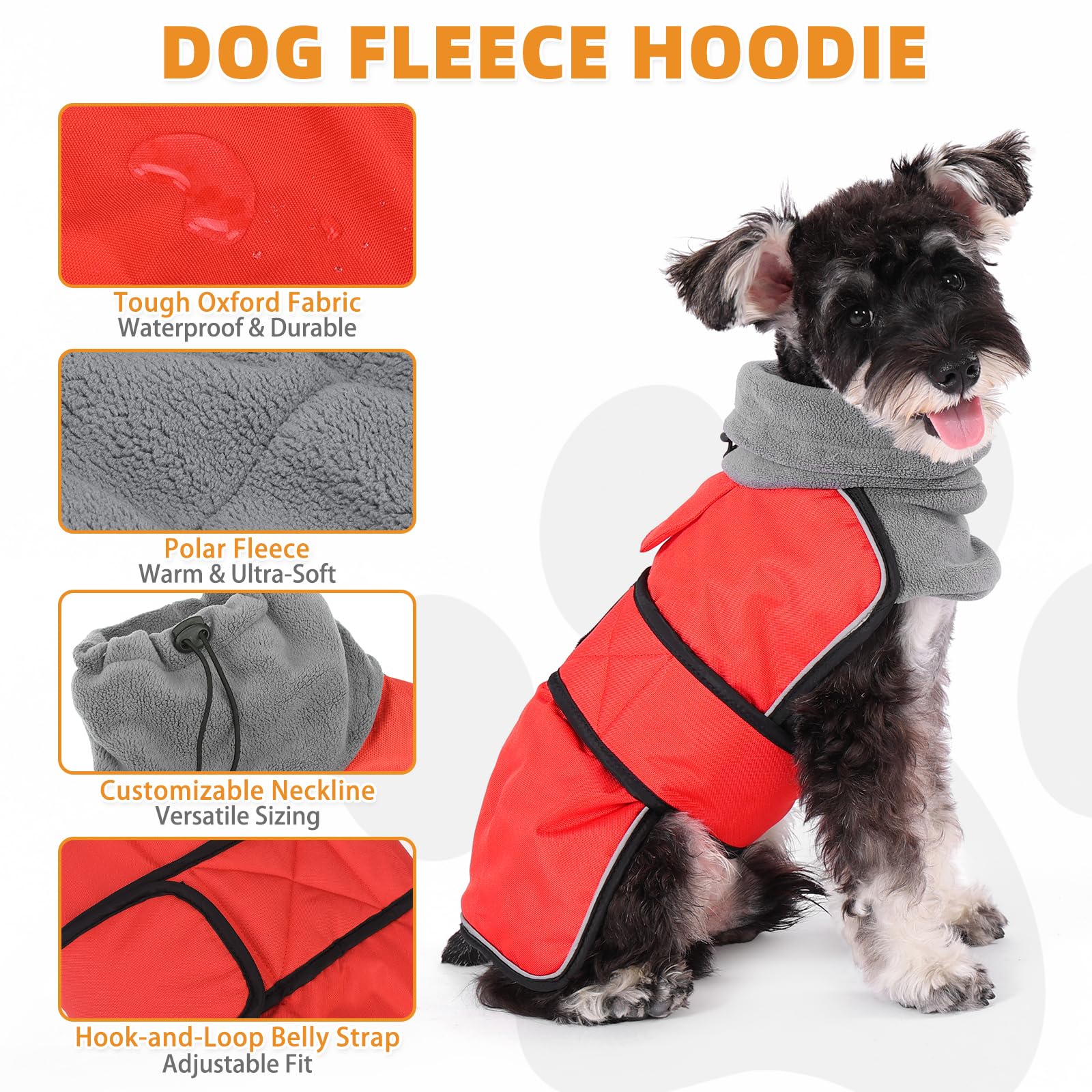 KOOLTAIL dog winter coat waterproof-shell demonstrates rain and wind protection