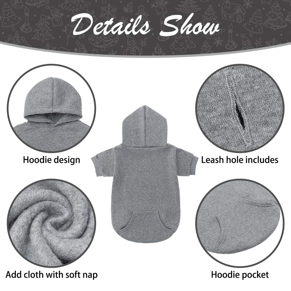 KOOLTAIL hoodie para perros Basic, detalle de bolsillo práctico para objetos pequeños.