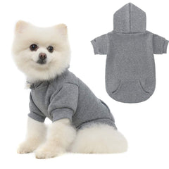 KOOLTAIL hoodie para perros Basic, vista frontal, cómodo para paseos diarios.