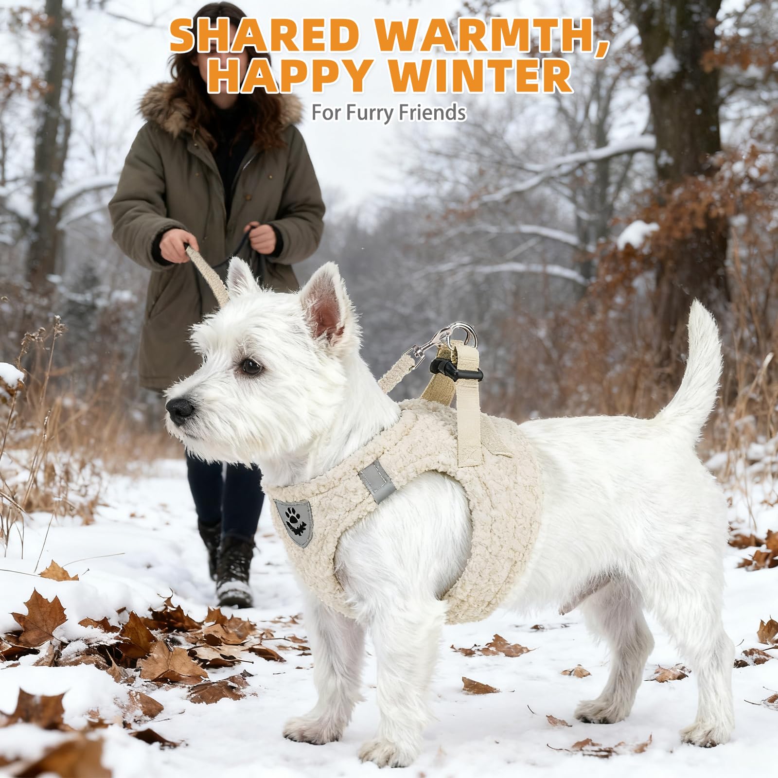 KOOLTAIL night-time visibility harness helps drivers notice your dog.
