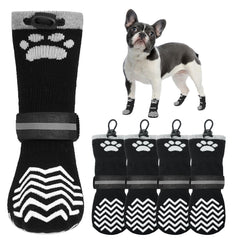 KOOLTAIL non-slip dog socks with adjustable drawstring for secure, comfortable fit.