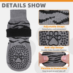 KOOLTAIL grip-dots closeup on sock sole for better traction