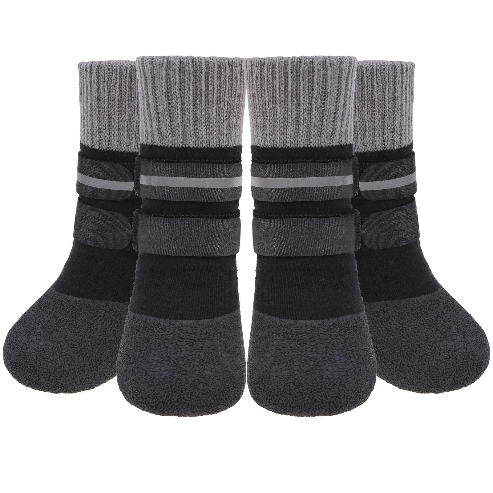 Kooltail warm fleece-lined paw sock front view showing cozy warmth for cold walks.