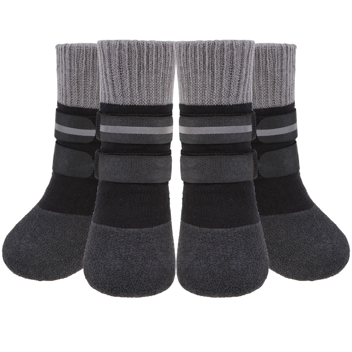 Kooltail warm fleece-lined paw sock front view showing cozy warmth for cold walks.