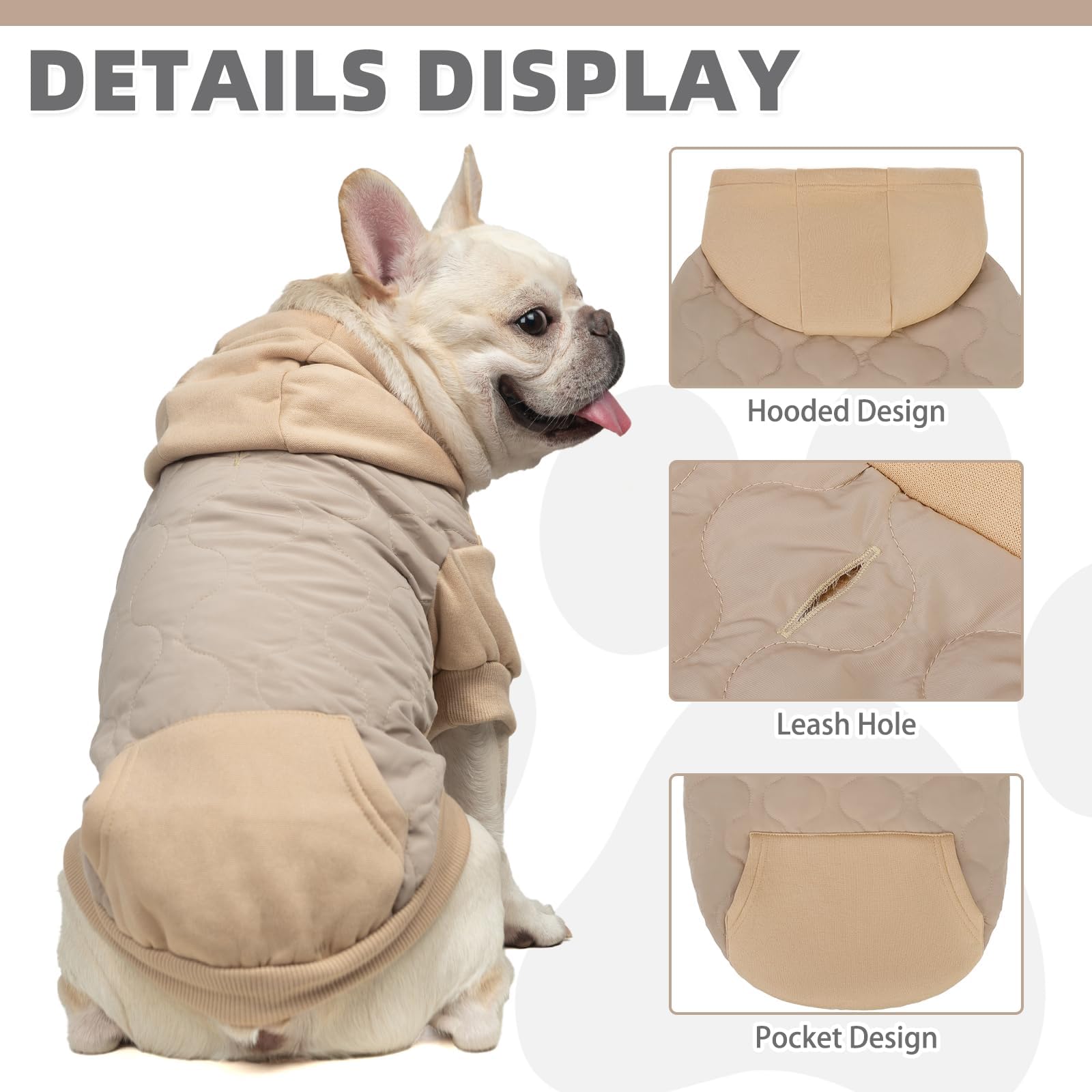KOOLTAIL pullover hoodie makes dressing quick and comfortable for daily wear.
