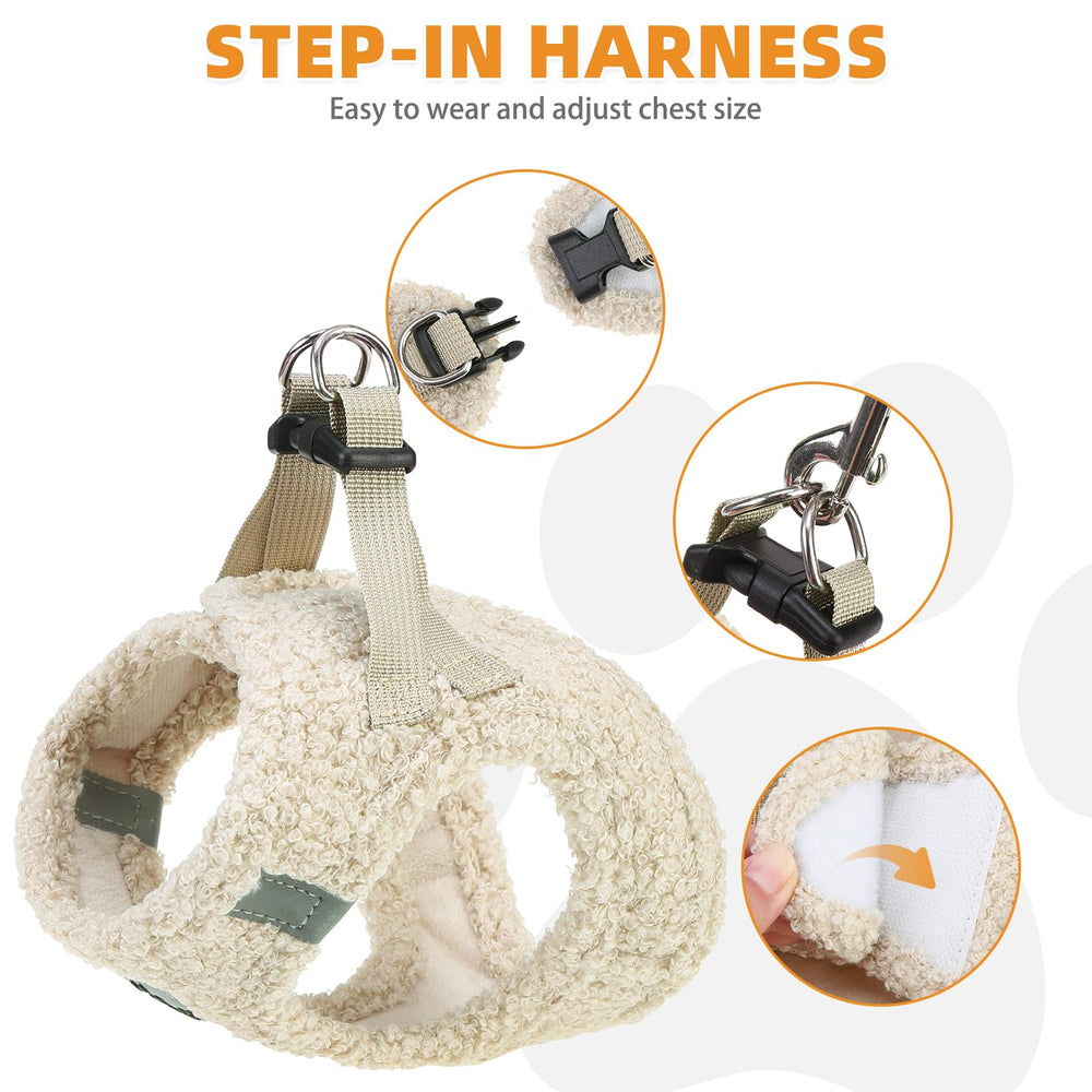 KOOLTAIL reflective-detail harness for safer nighttime visibility during walks.