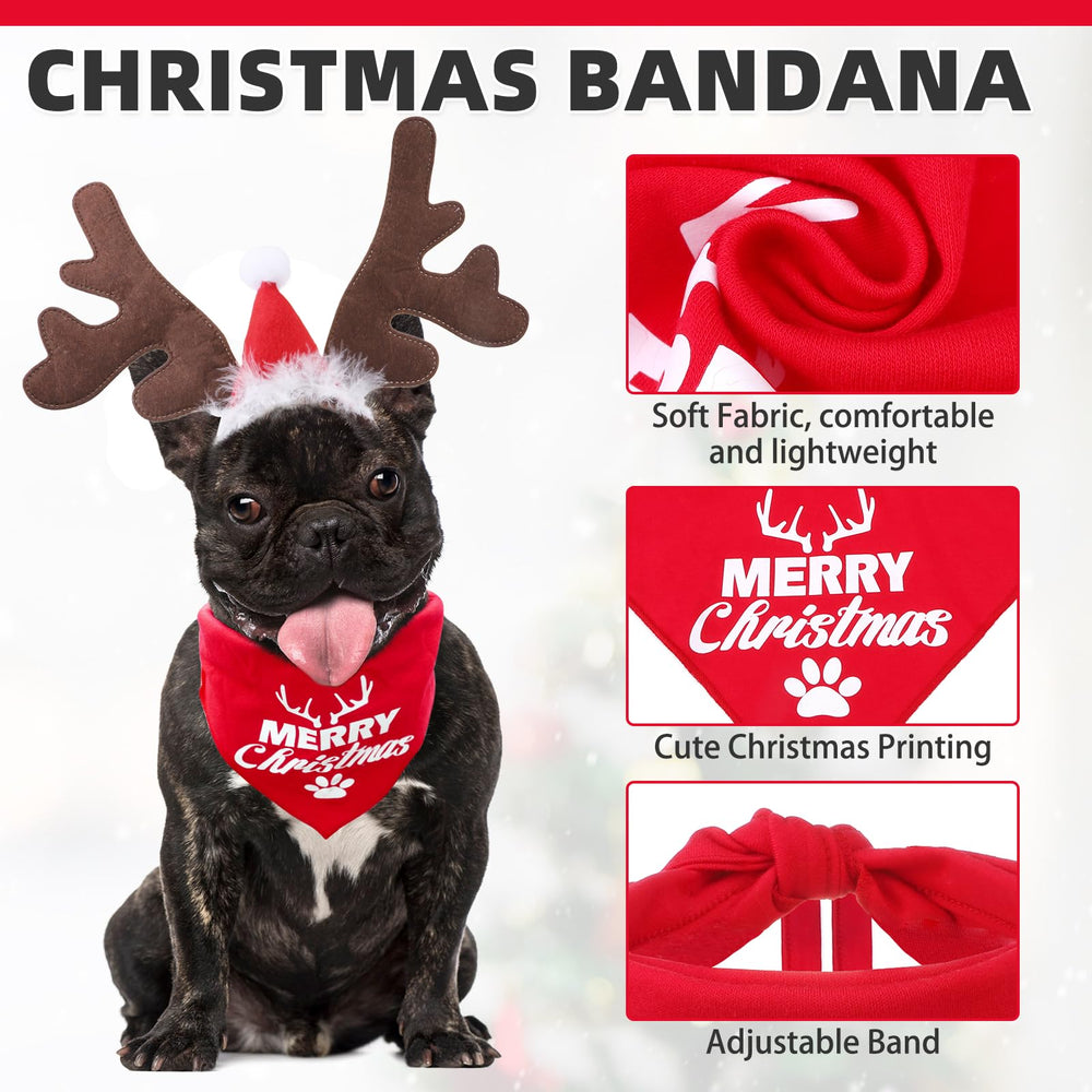 KOOLTAIL reindeer bandana set creates a cute holiday look