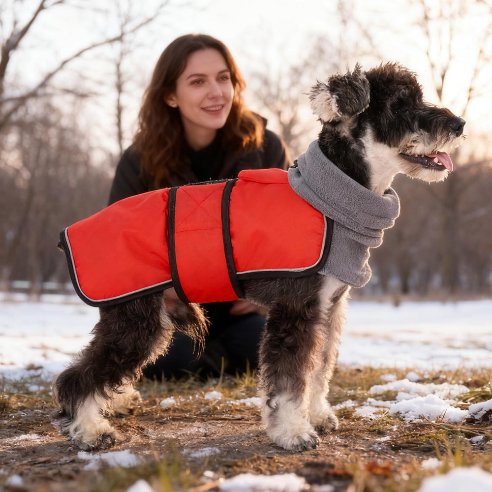 KOOLTAIL weatherproof materials keep moisture out during rainy walks.