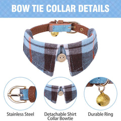 KOOLTAIL small boy collar bandana close-up demonstrates durable plaid fabric for daily wear