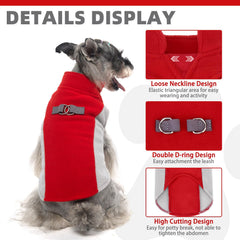 KOOLTAIL Small Dog Sweater close-up fleece texture shows durable fabric