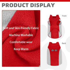 KOOLTAIL Small Dog Sweater color-block design adds stylish flair