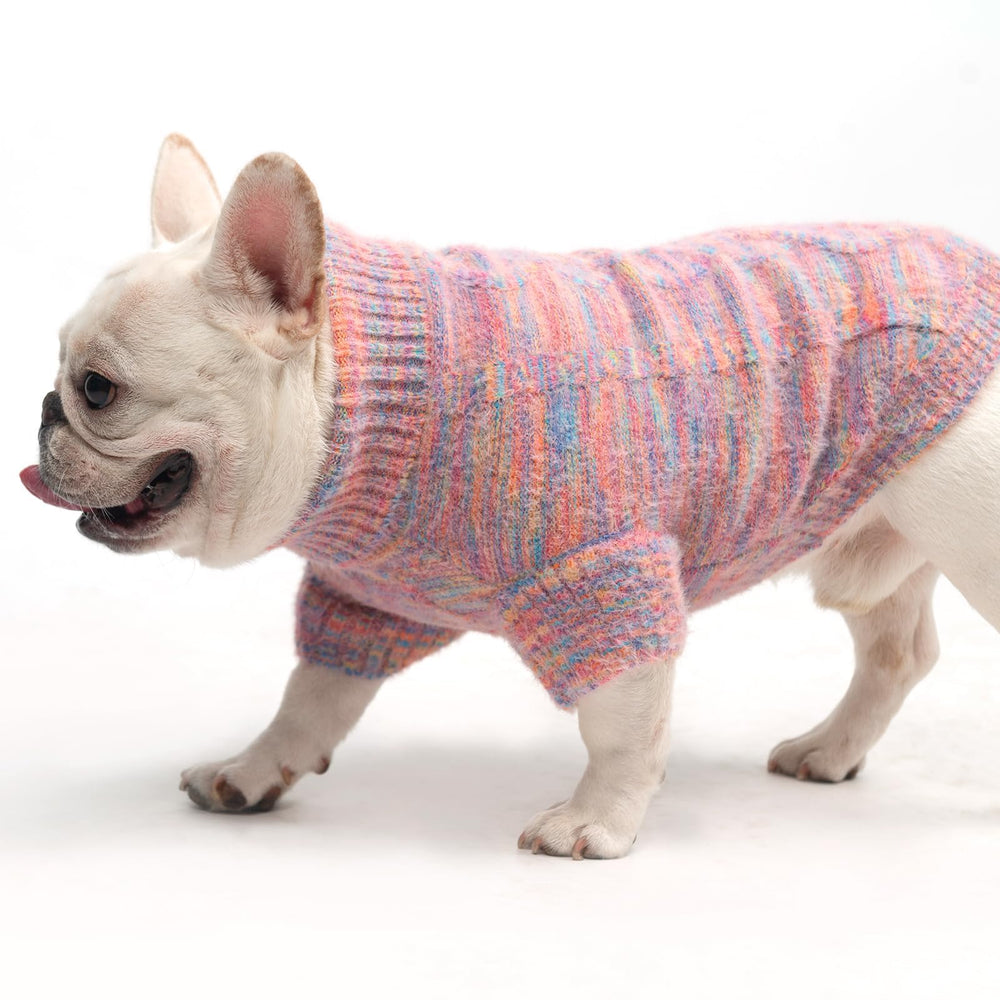 KOOLTAIL Small Dog Sweater pink care instructions for easy washing