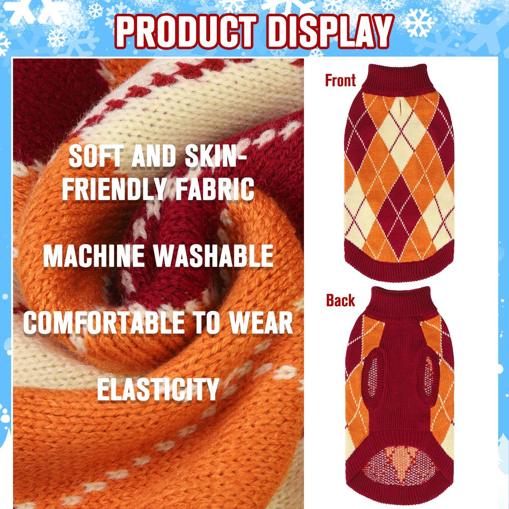 KOOLTAIL Small Dog Sweater on-model pullover design enables easy on-off.