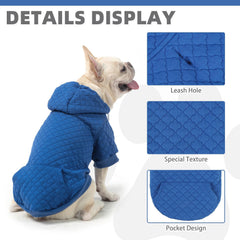 KOOLTAIL small dog sweater stretchy neck opening demonstrates easy wear design.
