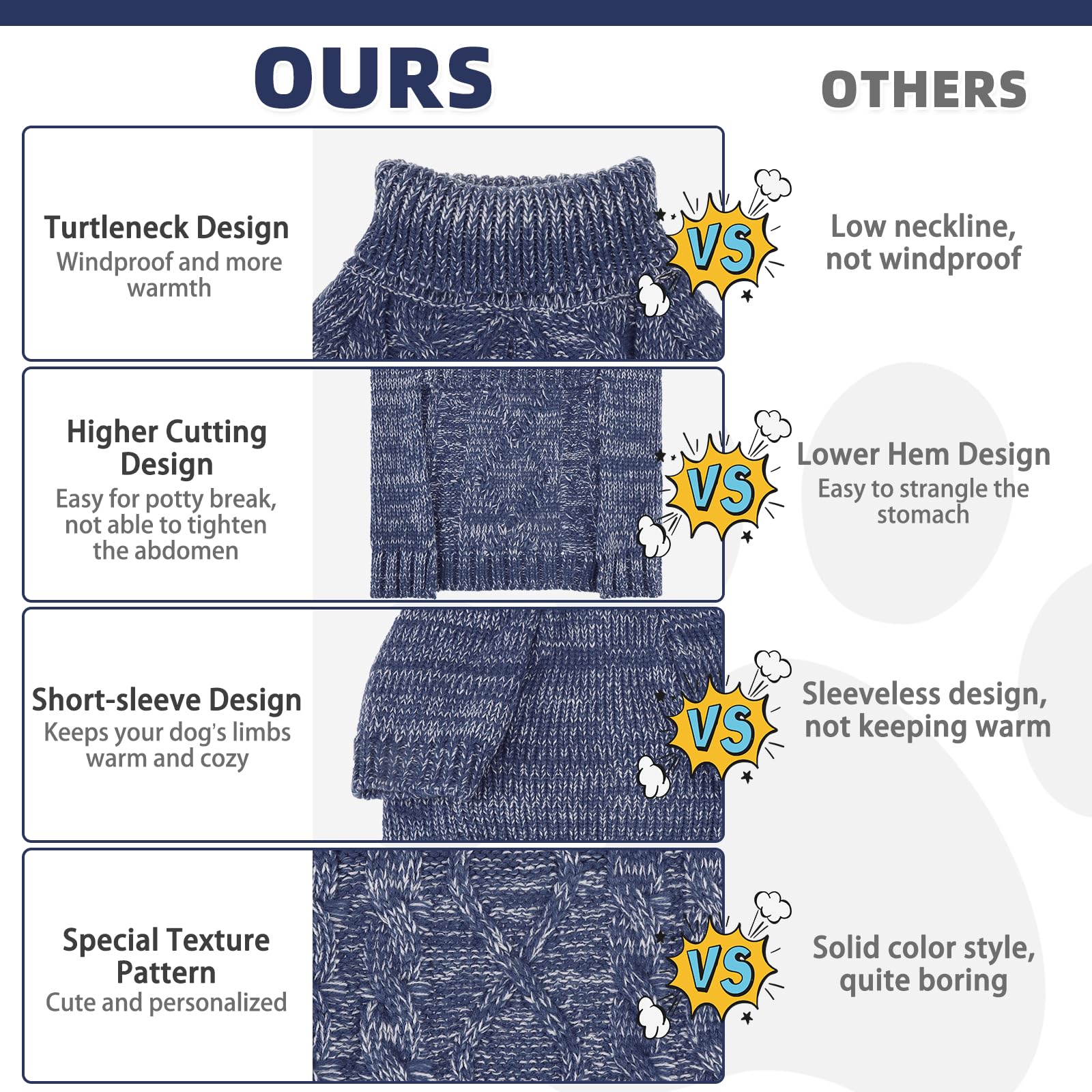Kooltail suéter cuello alto, mayor protección contra el frío.