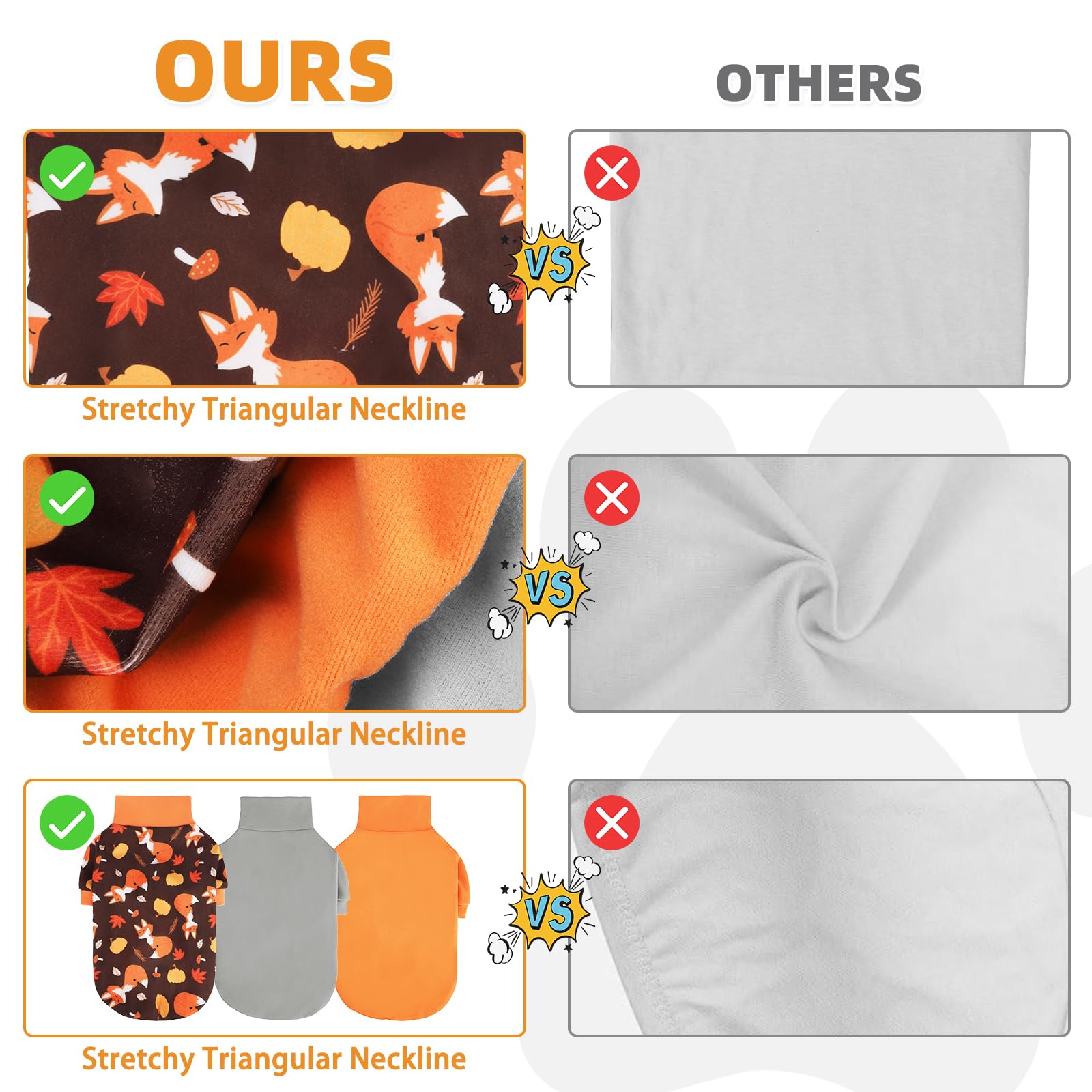 KOOLTAIL Thanksgiving dog sweater pull-over design for easy on busy days.
