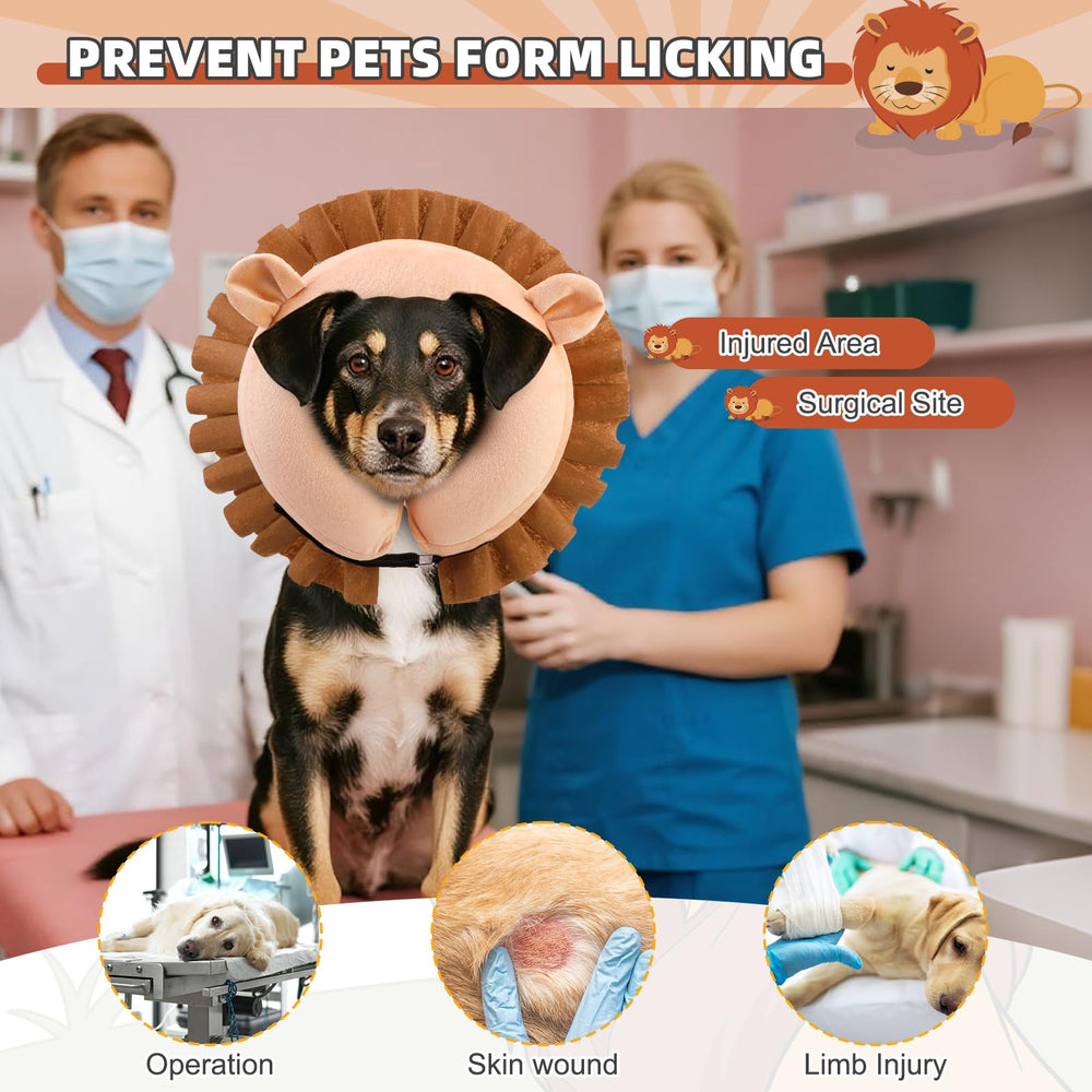 KOOLTAIL three-inner-straps stabilize cone over regular collars.
