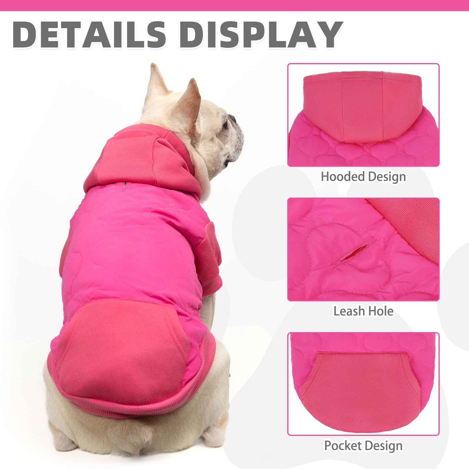 Hood with adjustable drawstring on KOOLTAIL coat protects head from cold wind
