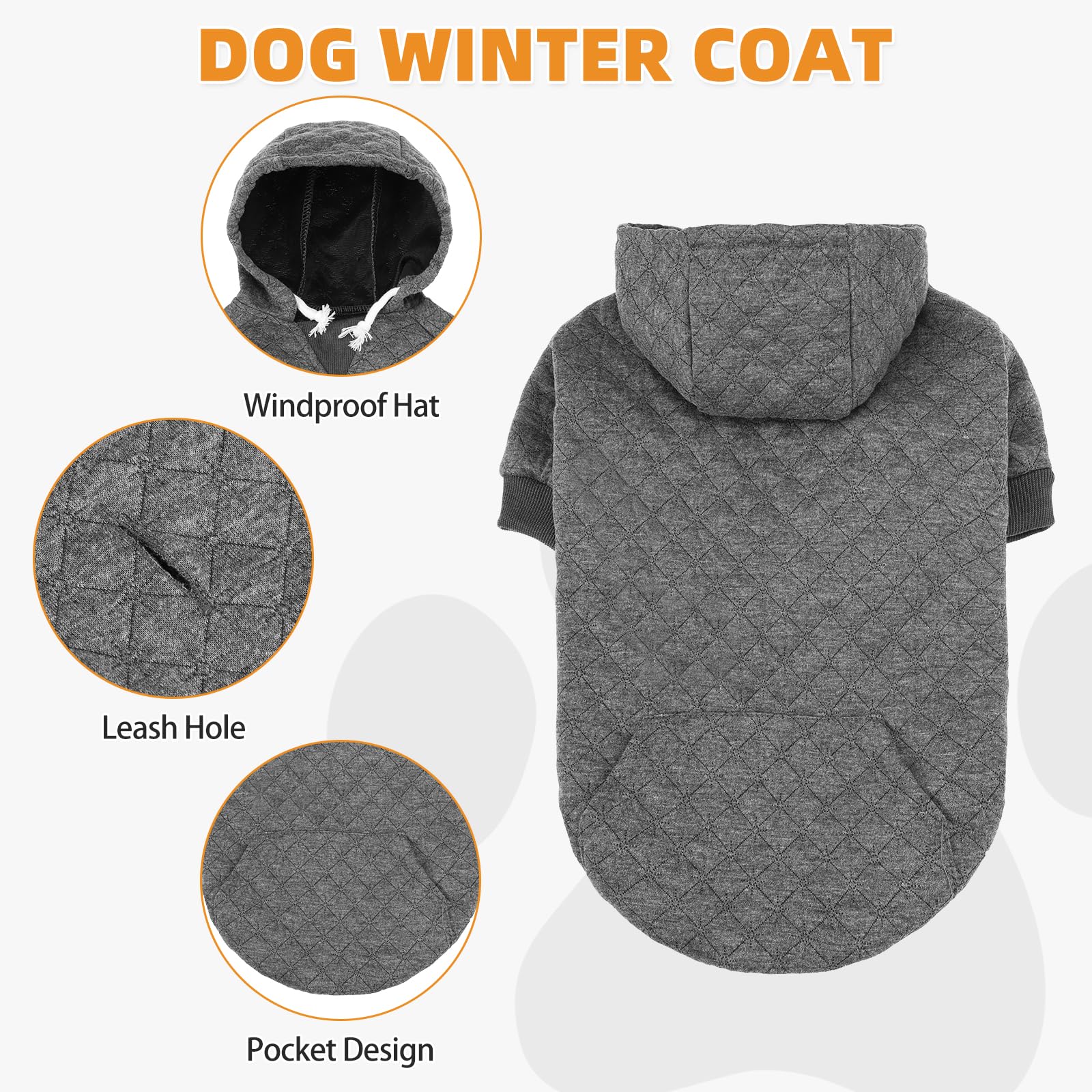 Kooltail warm laminated cotton texture keeps your pet comfy and warm