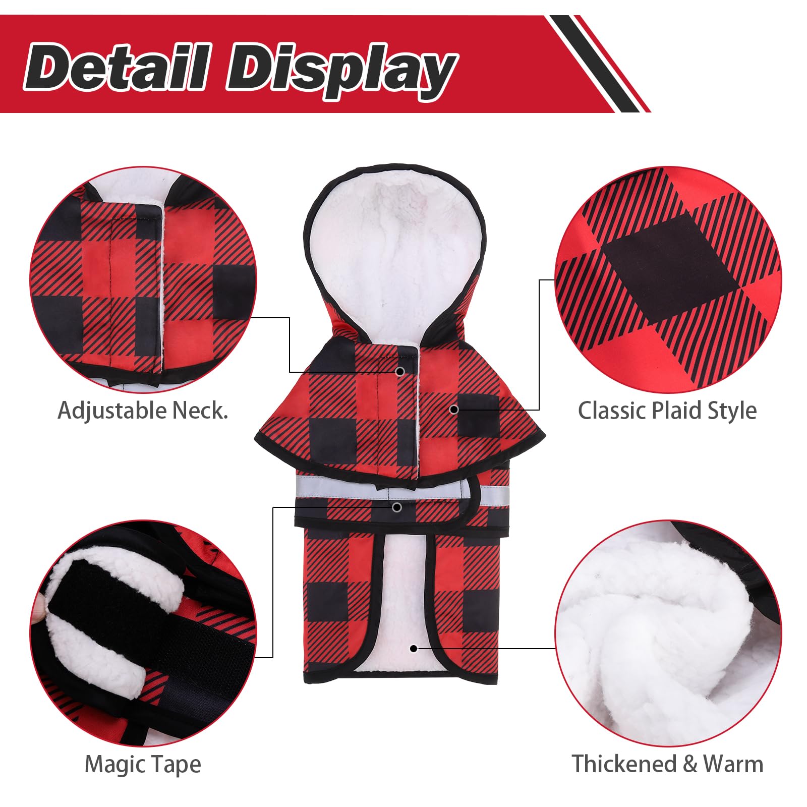 KOOLTAIL water-resistant-polyester-fleece-lining provides cozy warmth on chilly days.