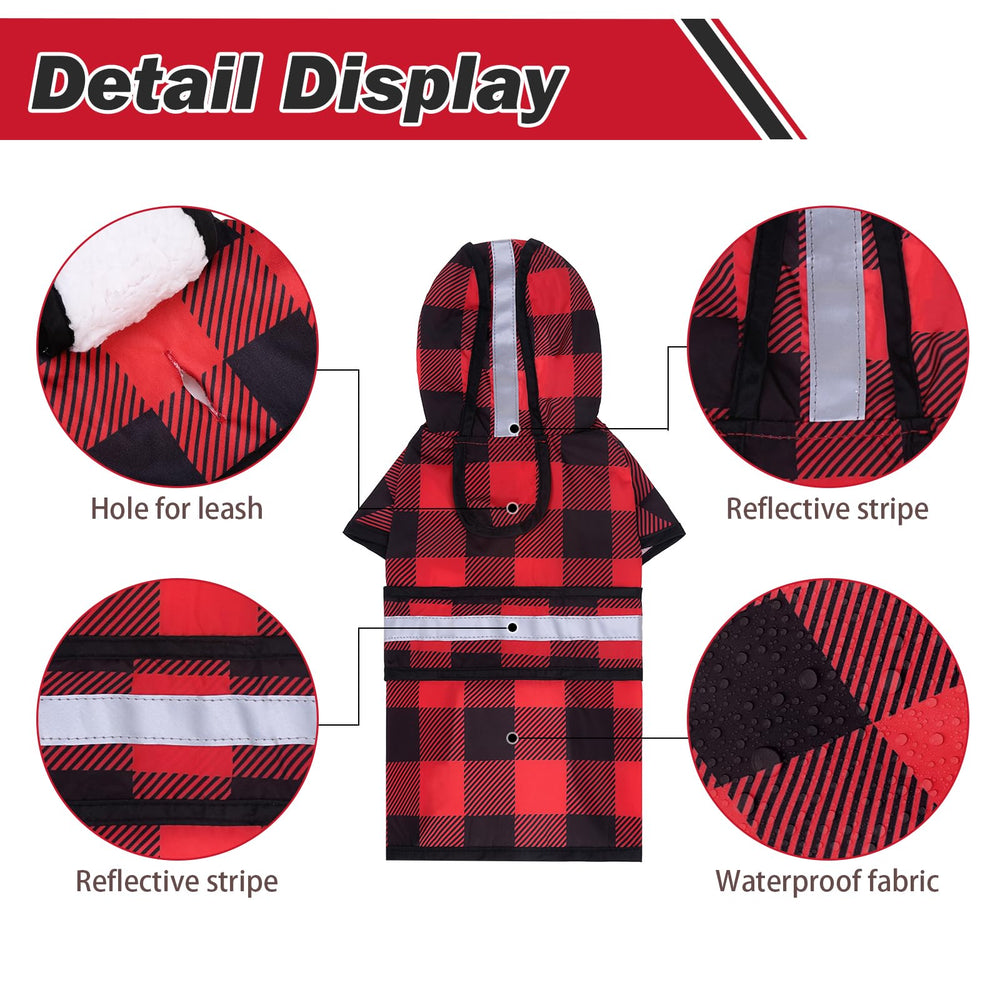 KOOLTAIL raincoat back view highlighting reflective details