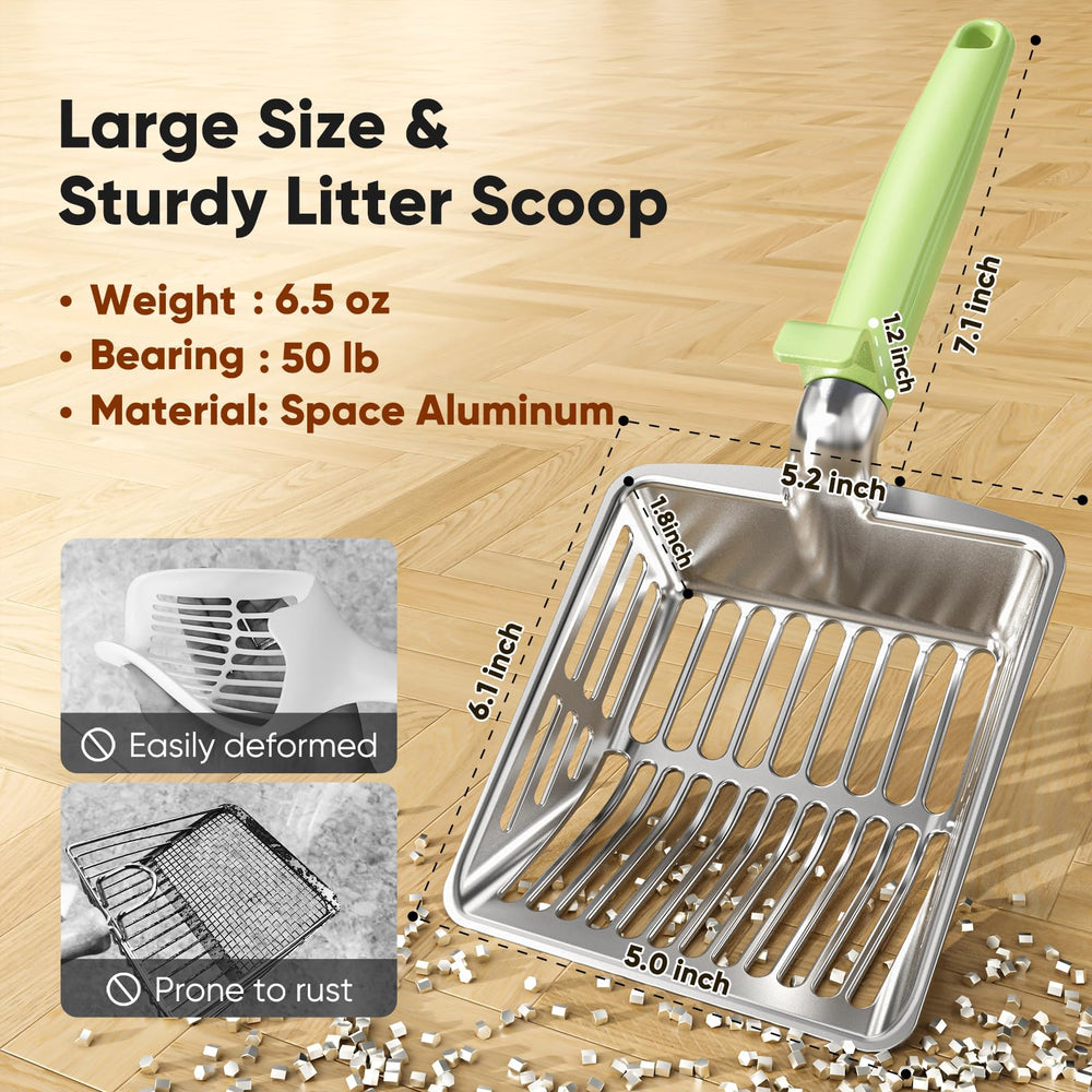 KooMooM dual-sifting holes front and rear help precise cleanup.