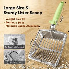 KooMooM dual-sifting holes front and rear help precise cleanup.