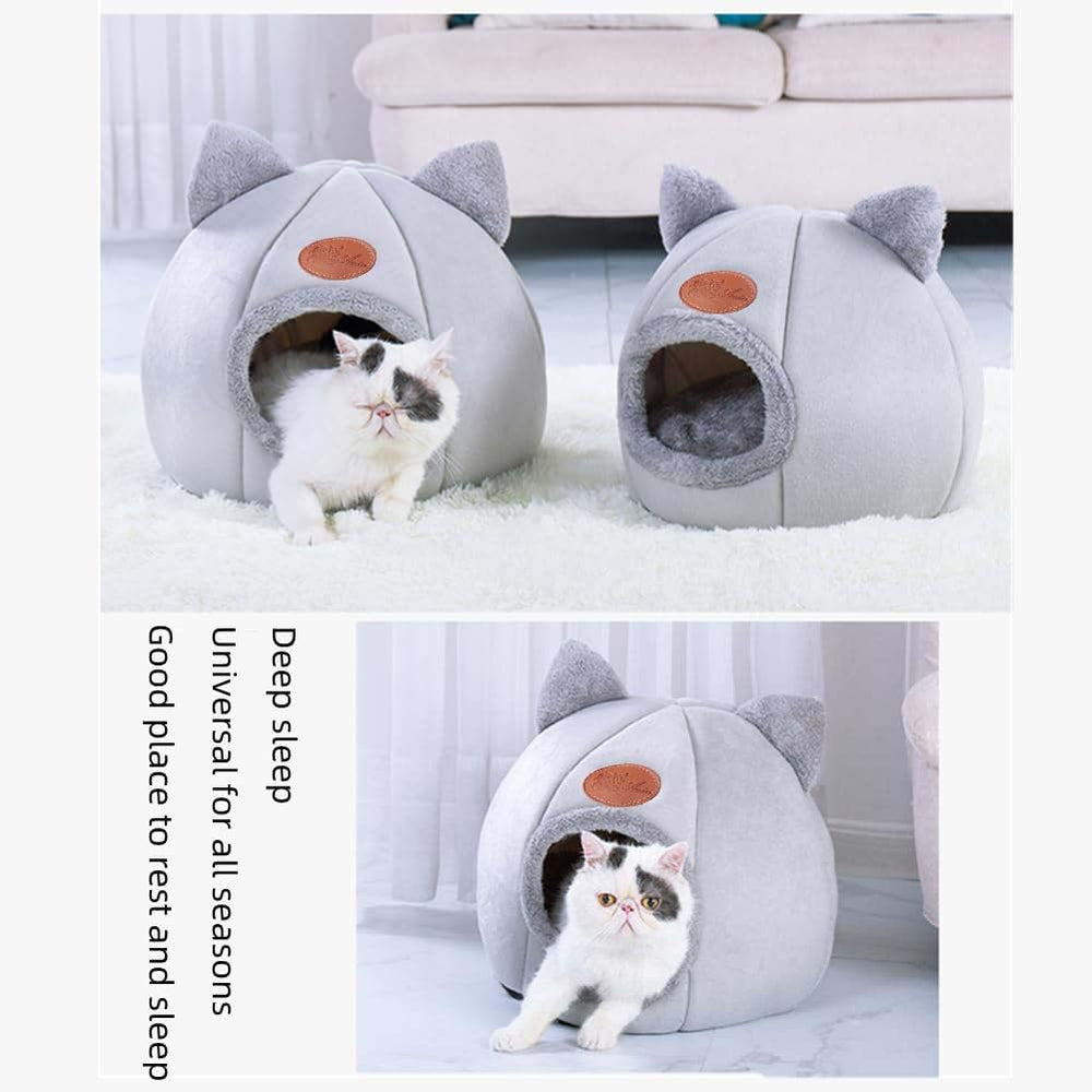 KooTeedd cat bed non-slip bottom keeps pets safe during cozy sessions.