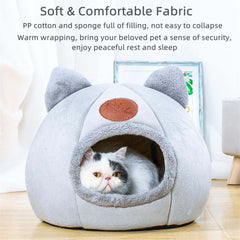 KooTeedd cat bed removable cushion highlighted for easy cleaning and versatility.