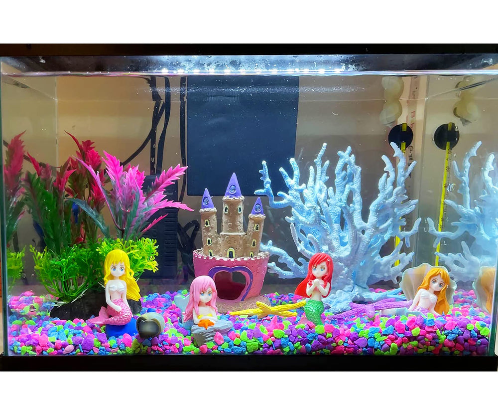 Kooterfun colorful quartz balls and shells enhance color accents and sparkle.