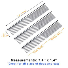 Kopal 7.4-inch length comb, comfortable grip for daily brushing sessions.