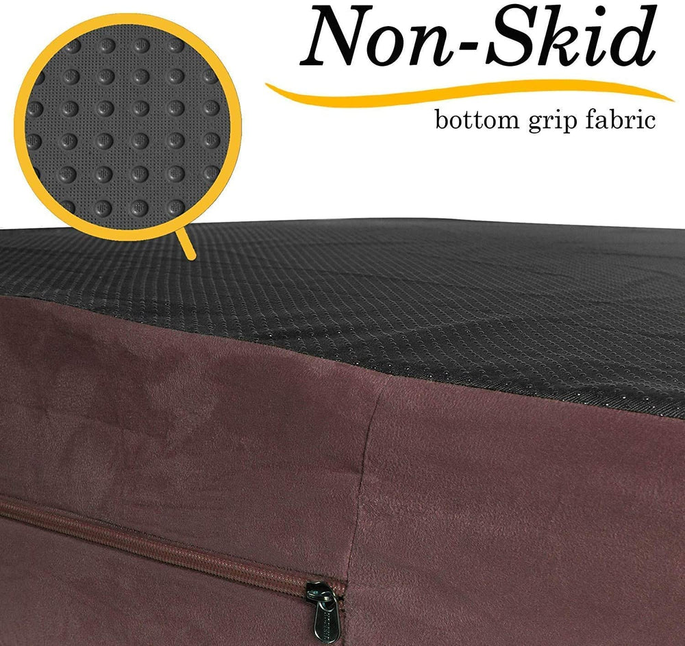 Kopeks XL jumbo bed cover on memory foam bed for quick refresh and comfort.