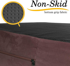 Kopeks XL jumbo bed cover on memory foam bed for quick refresh and comfort.
